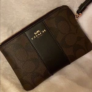 Authentic Signature Coach wristlet